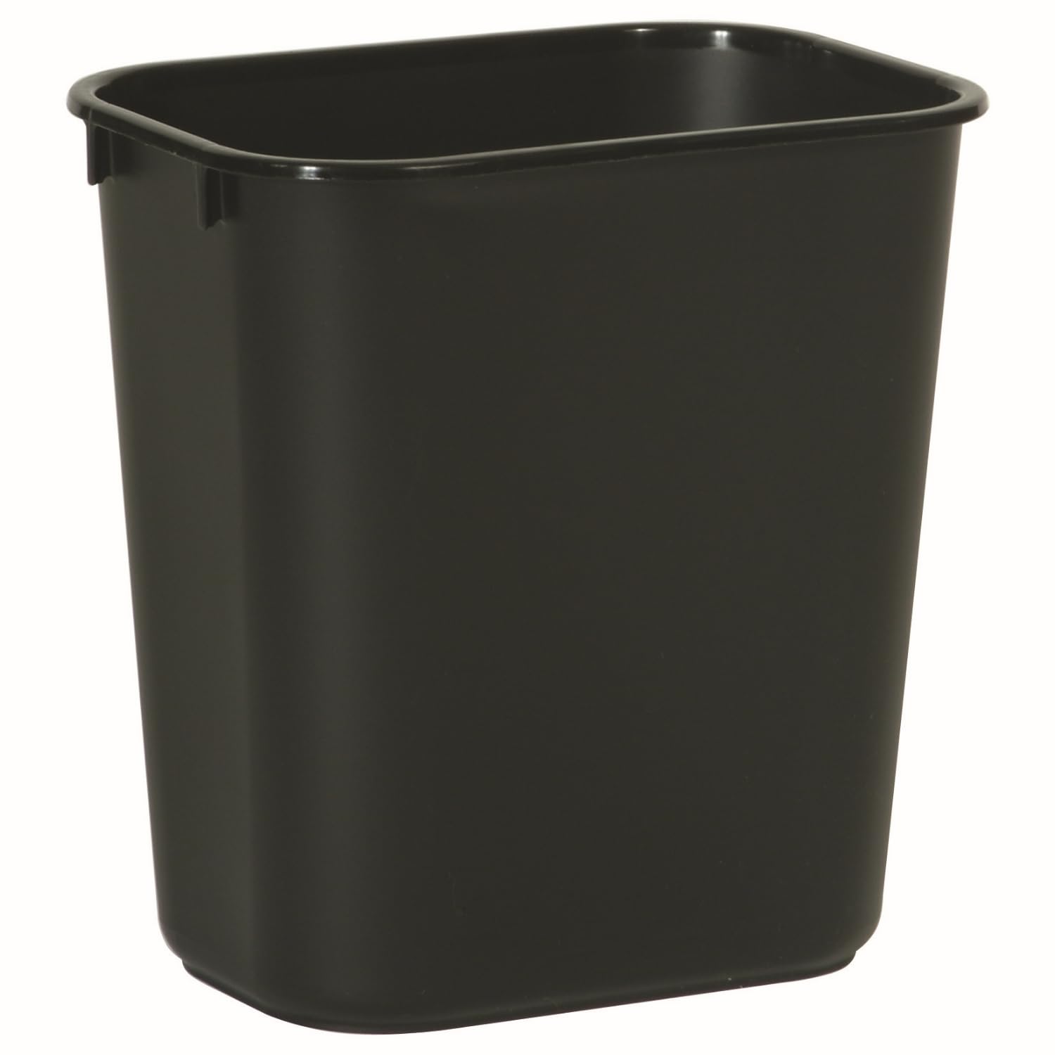 Plastic Rubbish Bin 12.9 L Black – For Bathroom, Office or Bedroom, Fits Under Desk, Sink or Cupboard – FG295500BLA