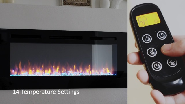 Amazon.com: PuraFlame Alice 50 Inches Recessed Electric Fireplace