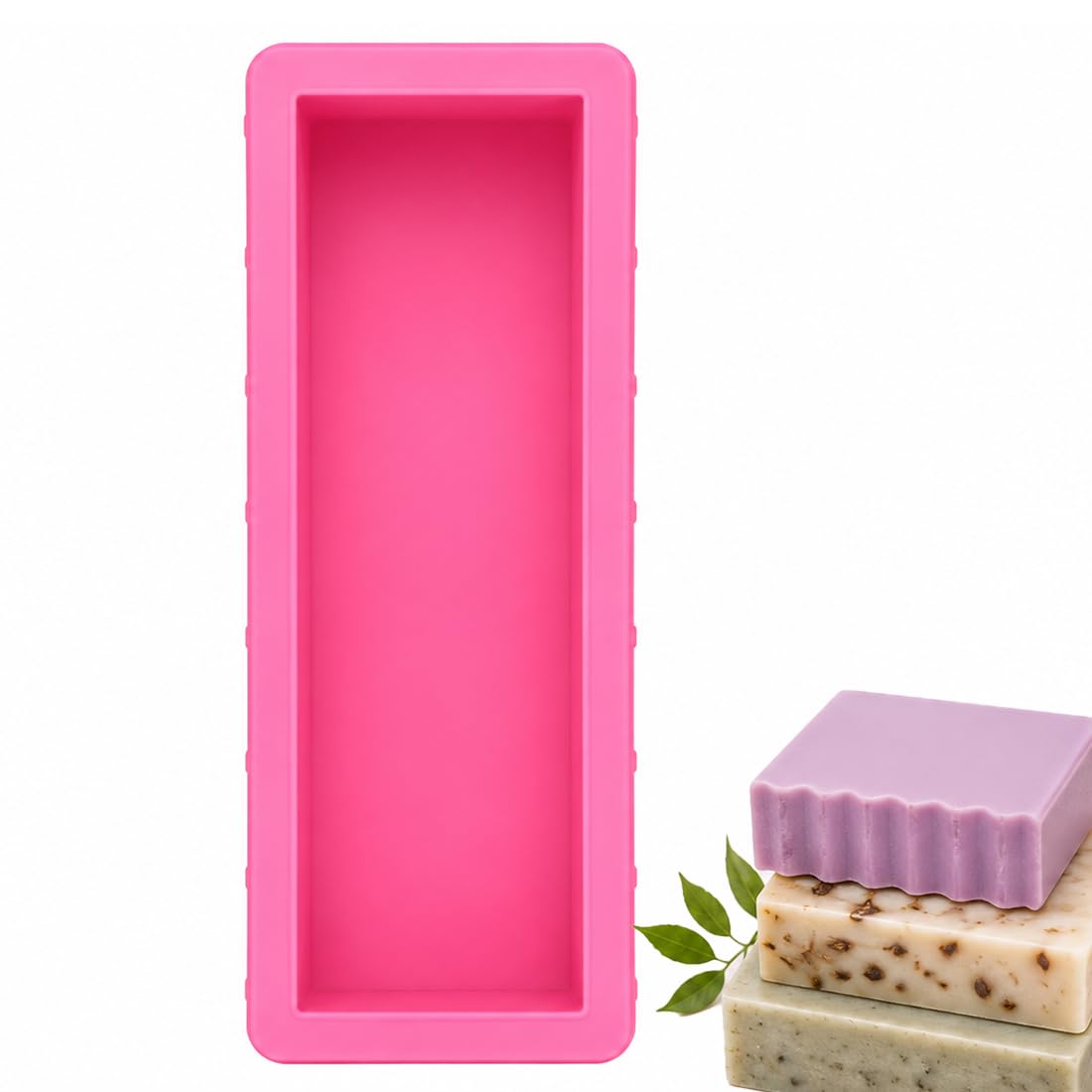 Rectangle Loaf Soap Mould for Handmade Soap Making, Reusable Flexible Non Stick Silicone Mould for DIY Soap Bars, Cold Process Soap, Melt and Pour, Resin, Wax and Clay Crafts-image-43
