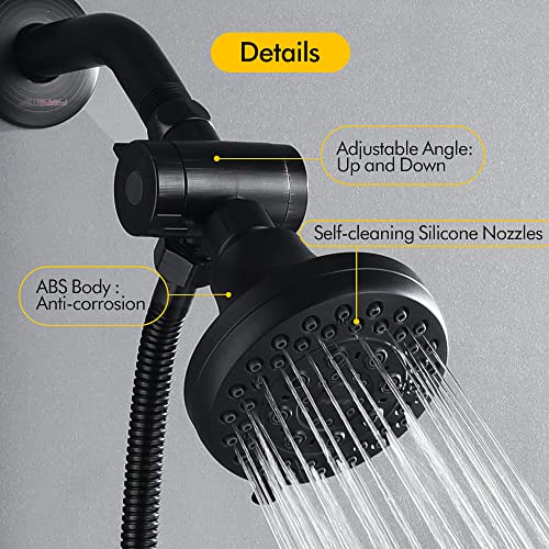 Fransiton Shower Faucet System With Bathroom Spout Rain Shower Kit, High Pressure Handheld Shower Head Dual 2 In 1 Shower Combo Faucet Set With Valve Trim Kit(Valve Include) Oil-Rubbed Bronze #TOP2