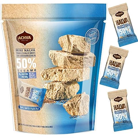 Achva Halva Sugarless Tahini Bar Mini Snacks Cover