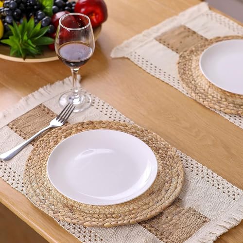Set de table standard européen à franges pour paysage de table déco