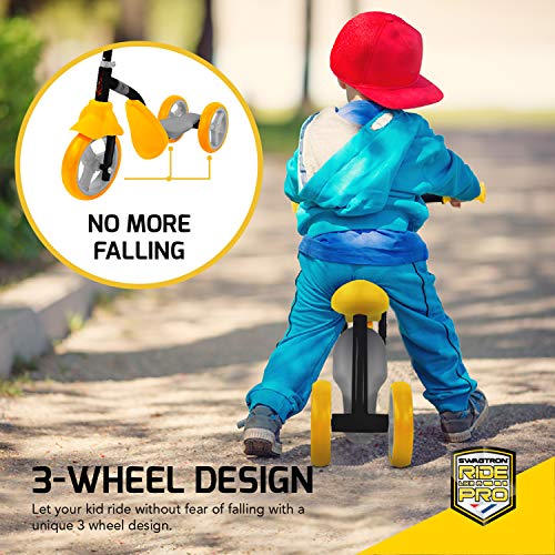 K2 Toddler 3 Wheel Scooter & Ride-On Balance Trike 2-in-1 Adjustable for 2, 3, 4, 5 Year Old Kids Boy or Girl Transforms In Seconds (Blue)