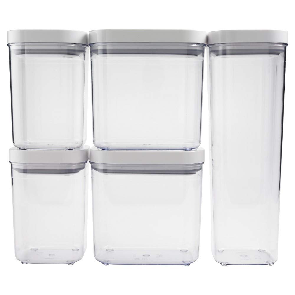 Amazon.com: OXO SoftWorks POP Container Set Clear/White (5PC