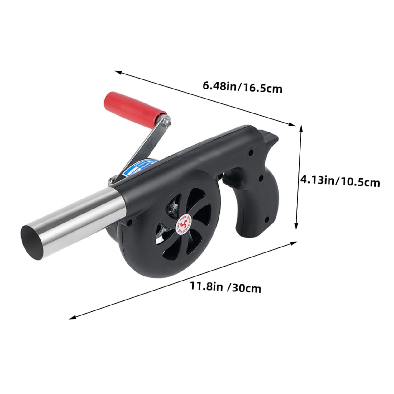 Hemobllo 2 Pezzi Asciugacapelli portatili Fan portatile griglia Barbecue aeratore da campeggio soffiatore di all'aperto soffiatore d'aria per grill soffiatore portatile plastica