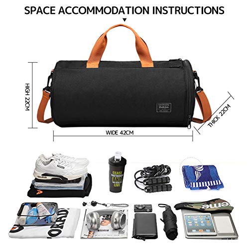 Sports Bag with Shoes Compartment and Wet Pocket - Image 3