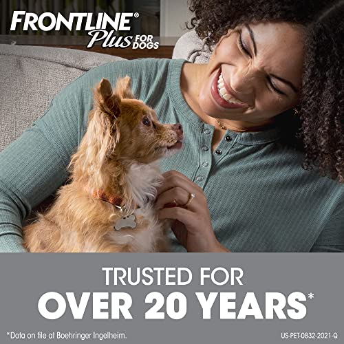 Frontline Plus For Dogs And Puppies (Dogs 8 Weeks Or Older 5 To 22 Lbs.) Flea And Tick Treatment, 6 Doses (Orange Box) #TOP2