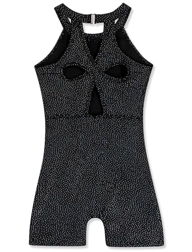 Image of HOZIY Gymnastics Leotards for Girls with Shorts Toddlers Biketards Rainbow Unicorn Dinosaur Mermaid Leopard Flower Galaxy