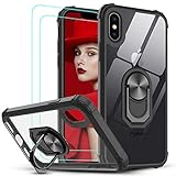 iPhone X / XS Funda con Hecho de silicona TPU de primera calidad y PC dura. Respaldo ultra transparente y resistente a los arañazos, resistente a los rayos UV y antiamarillas.