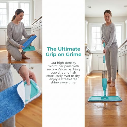 Tête de balais serpillère recharges microfiche pour nettoyage sol lavable 46 cm - 7
