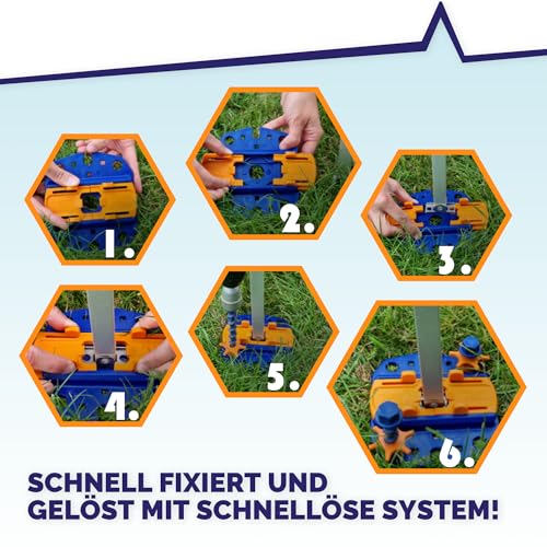 Peggy Peg – Fix&Go Anker Platte 2.0 zur Fixierung von Stützfüßen – Bodenbefestigung für Markisenfüße & Zeltgestänge beim Camping – Bodenhalterung kompatibel mit Thule Omnistor, Dometic & Fiamma 3