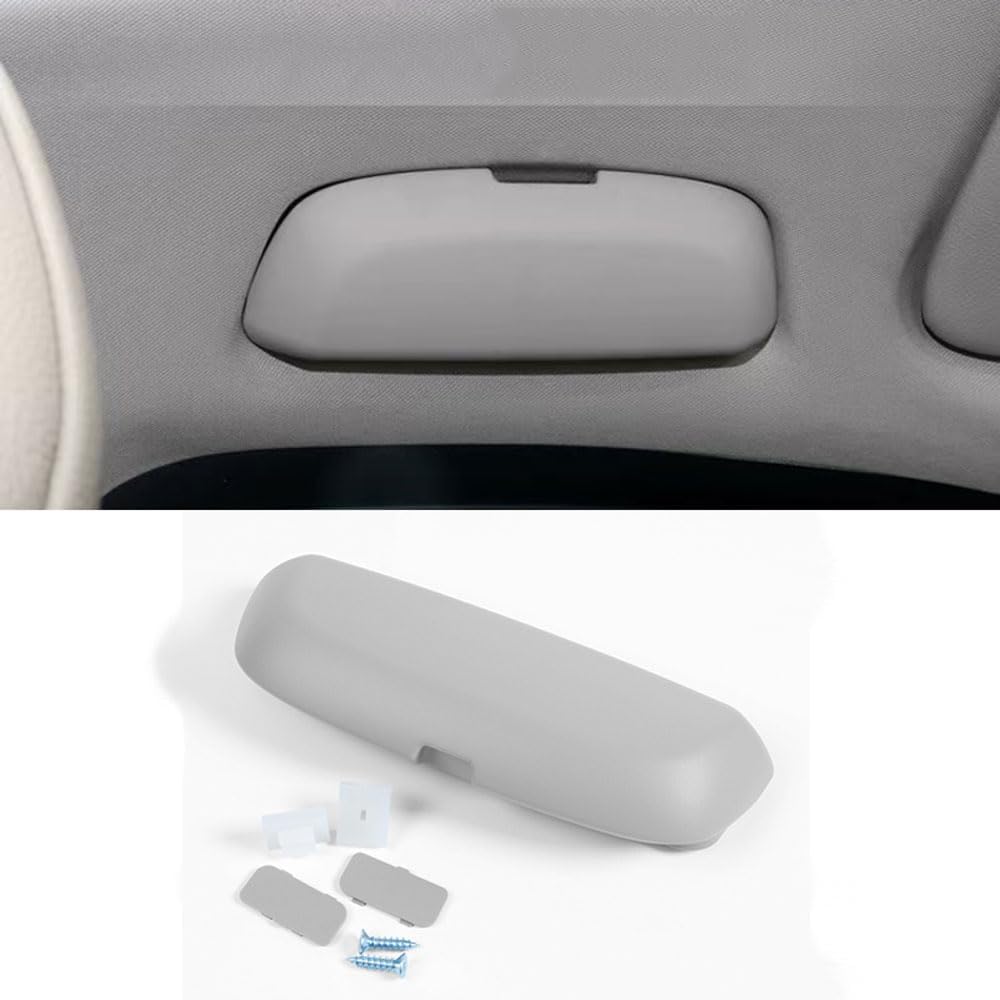 Car Glasses Box Storage Holder Sunglasses Case for BMW F10 1 2 3 4 5 7 Series X1 X3 X4 X5 X6 F30 F15 F16 F34 G30 G01 G11 E70 E71 Accessories (Grey)