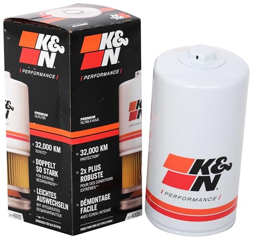 K&N Premium Oil Filter: 20,000 Mile Engine Protection with W...