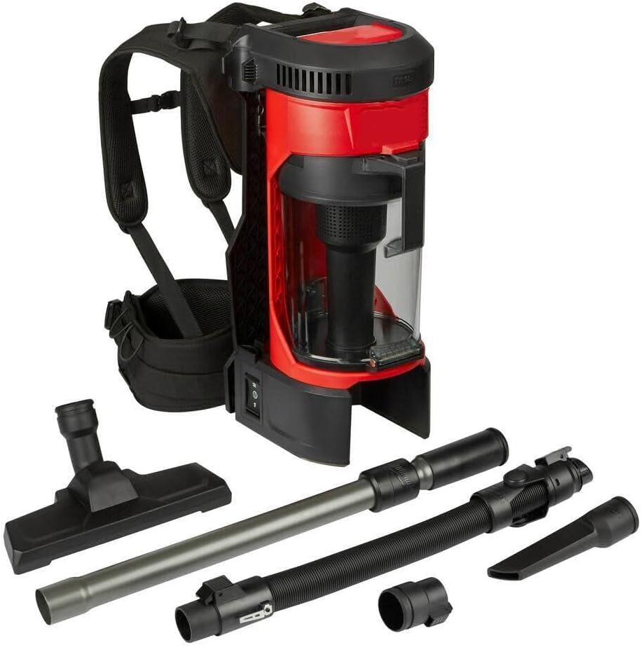 VQDHTUZP Fits Milwaukee M18 Fuel 0885-20 18V Cordless 3-in-1 Backpack Vacuum – Wet/Dry Portable Shop Vacuum with HEPA Filtration, Adjustable Hose