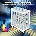 SAMA NEVIEW 4503 Mid Tower PC Case, Panoramic Dual Tempered Glass ATX Gaming Case, 4×120mm ARGB Fans with Hub, High Airflow, Back-Connector Ready, Type-C & 2× USB 3.0, 360mm AIO Support, White
