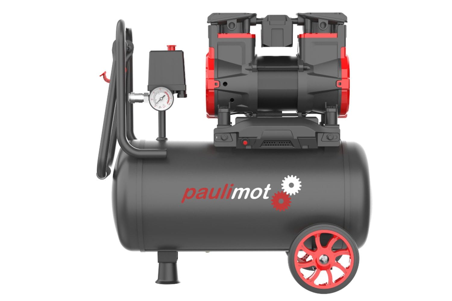 PAULIMOT Compressore silenzioso K24-A, volume serbatoio 24 litri