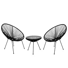 WMLBK Acapulco Juego de 2 sillas de jardín, acoged...