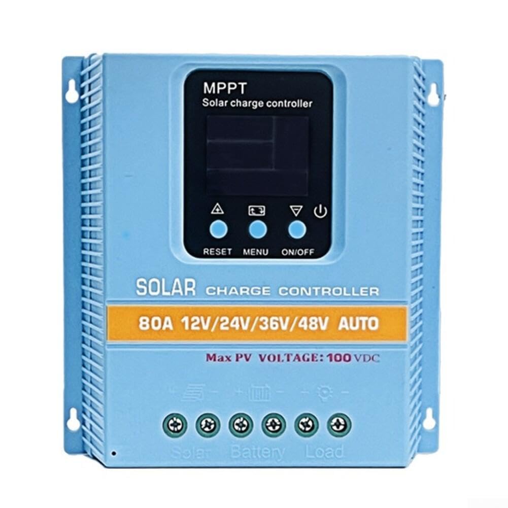 Regulador de carga para regulador de carga solar 80 A, 12 V, 24 V, 36 V, 48