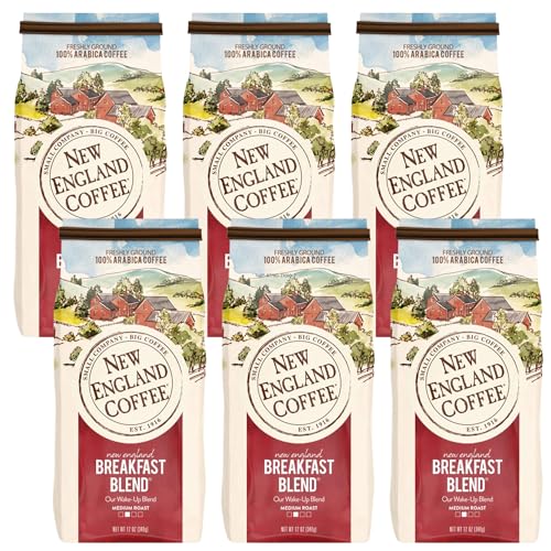 Image of New England Coffee Breakfast Blend Ground Coffee 12oz (Pack of 6)