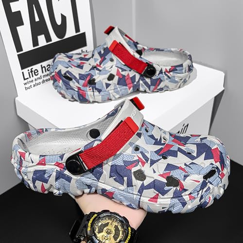Image of CERYTHRINA Mens Womens Garden Clogs Summer Sandals Lightweight Non Slip Walking Sport Shoes Unisex Adults Clog for Pool Beach Yard Kitchen Shower
