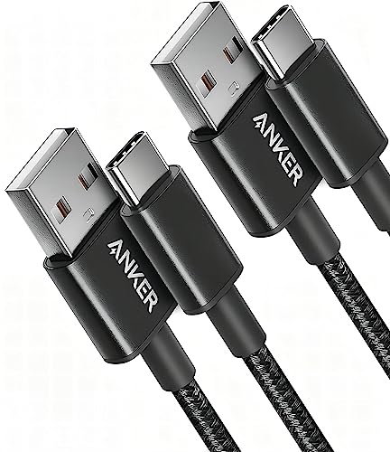Anker USB C Kabel, Ladekabel USB C Nylon Geflochten Schnellladekabel, USB auf USB C Kabel f&uuml;r Samsung Galaxy S24 S23 S22 Ultra Note 20 iPhone 17 16 15 14 Pro Max iPad MacBook