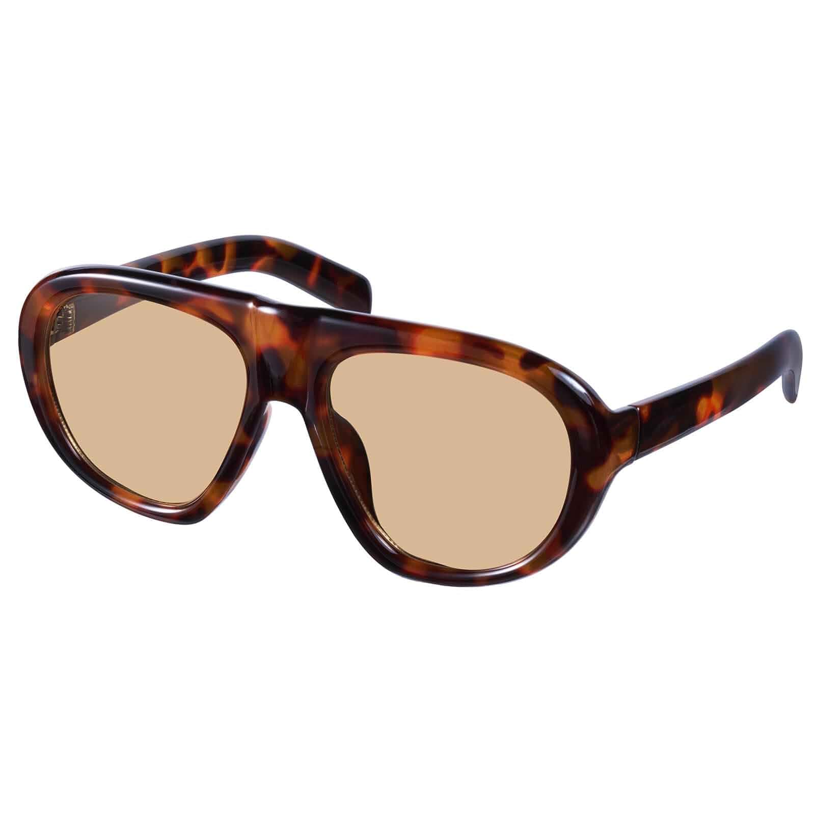 mosanana Oversized Aviator Sunglasses for Women 2026 Trendy MS25103 70s Retro Big Frame, UV400 Protection, Designed for Daily Outfits and Fashion Looks