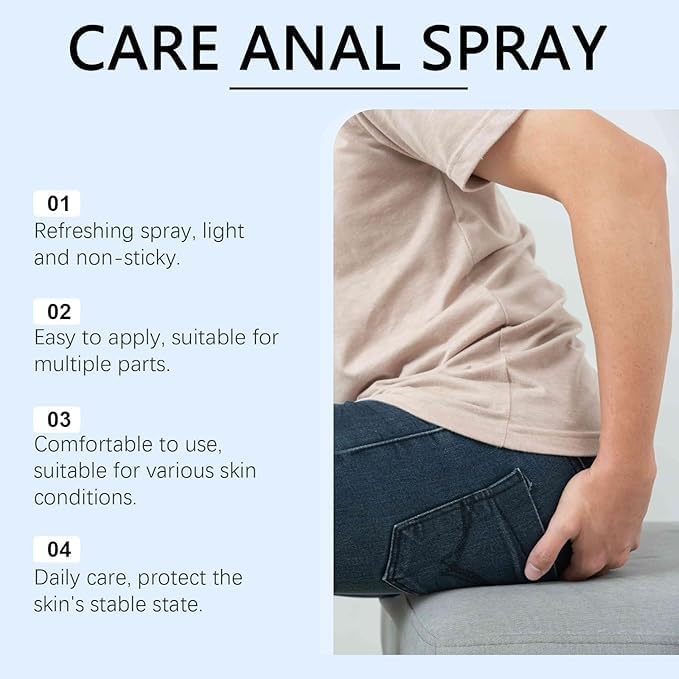 Spray anti-hémorroïdaire naturel à base de plantes, soulage efficacement les démangeaisons et l'inconfort liés aux hémorroïdes, pour hommes et femmes