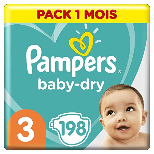  Couches Pampers Taille 3 (6-10 kg) - Baby Dry,...