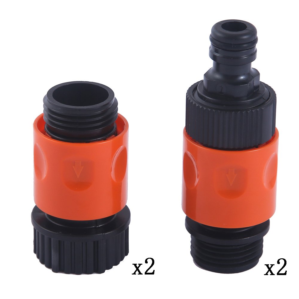 HQMPC 10 Pieces Plastic Garden Hose Connector Garden Quick Connectors 3