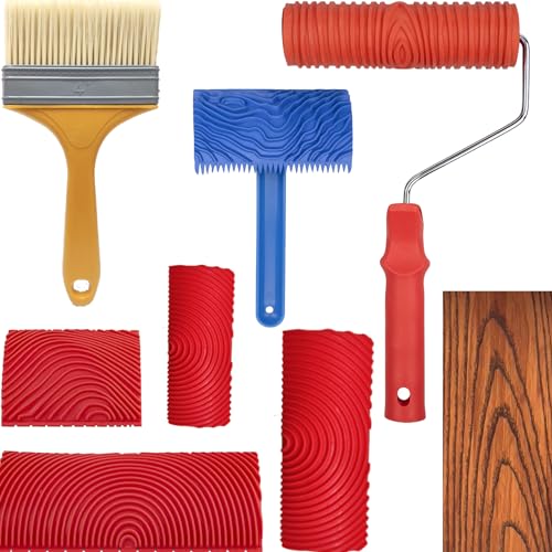 7Pcs Wood Grain Painting Tool Set