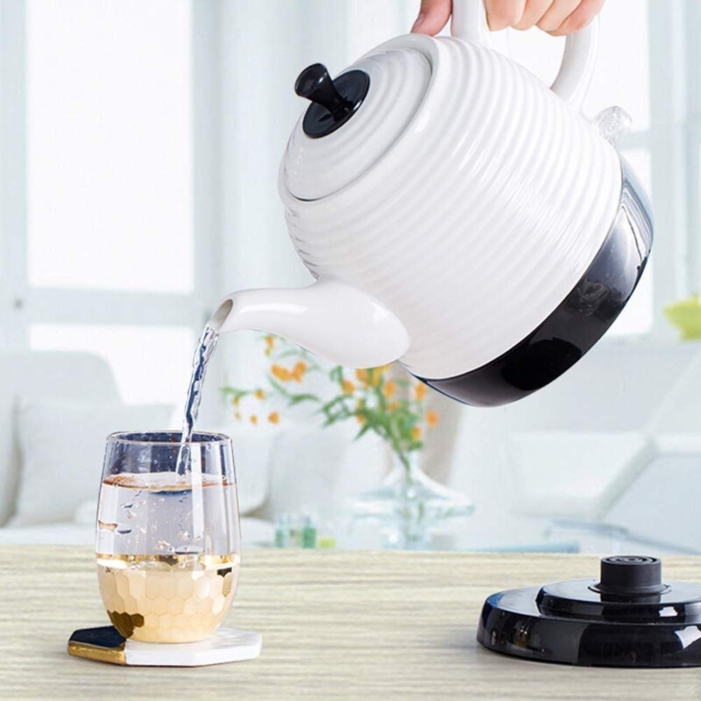 Czajniki Elektryczny ceramiczny czajnik bezprzewodowy Czajniczek-Retro Czerwony dzbanek 1,2 l, 1350 W Woda szybko na herbatę Szybki prezent vision