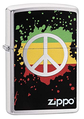 Zippo Peace Sign Encendedor miniatura 1