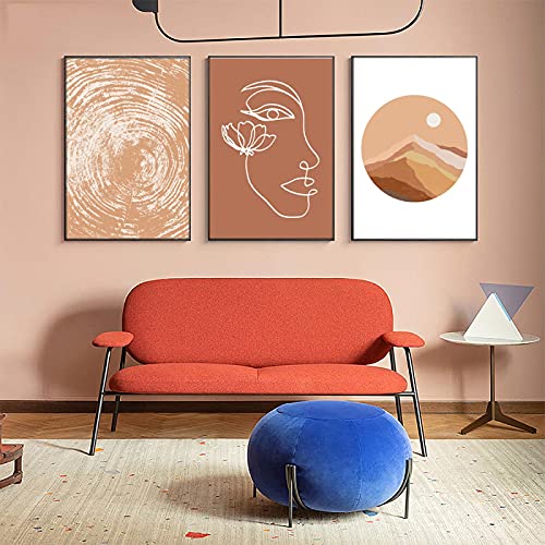 Impression d'art ondulation beige pour habiller un mur vide