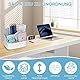 RISEMART Schreibtisch Organizer Weiß，Multifunktionaler Büro Stiftehalter mit 5 Fächern,Tisch Abnehmbar Schreibtischorganizer für Kosmetika Schreibwaren Alltagsgegenstände