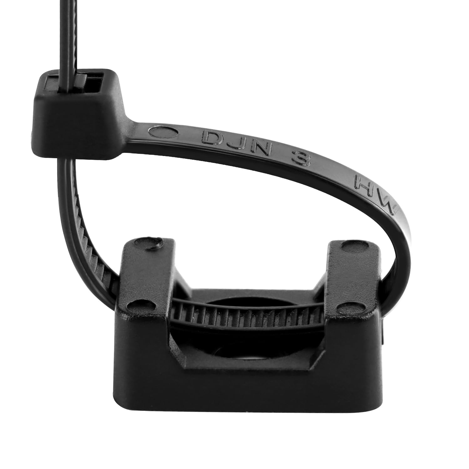 QWORK® Pack of 200 Screwable Cable Tie Base for 9mm Cable Ties - Cable Management Solution for Home and Office - Image 4