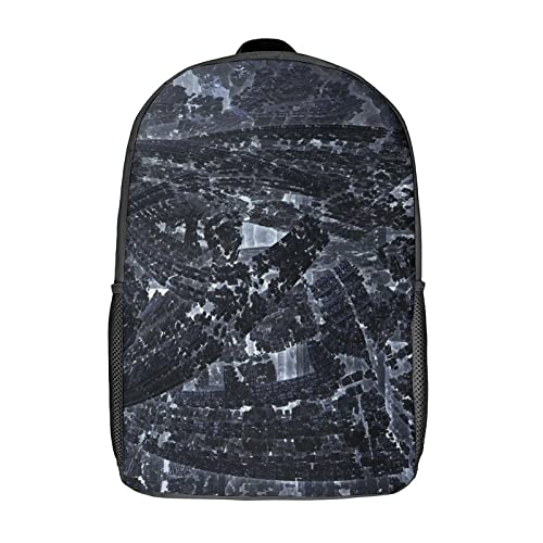 Sac à dos de sport foncé avec impression 3D résistante pour adultes et adolescents