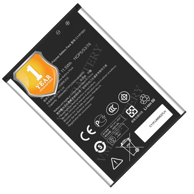 Image of Original C11P1501 Battery Compatible for Asus Zenfone 2 Laser (ZE550KL, ZE551KL, ZE600KL, ZE601KL, Z00LD, Z00LDD, Z00TD, Z00MD, Z011D, Z011DD) - (3000mAh) - 1 Year Warranty