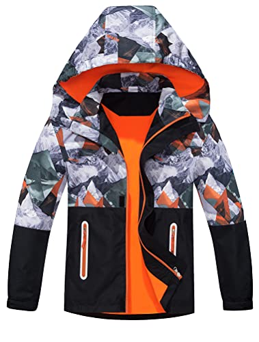 Blouson pluie imperméable garçon fille veste légère mi-saison à capuche