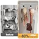 3 Stück Gürtel Aufbewahrung, 360 Grad Metall Gürtelhalter, Multifunktional Gürtel Organizer, Platzsparender Gürtelhalter Kleiderschrank für Schals, Taschen, Krawatten (Schwarz)