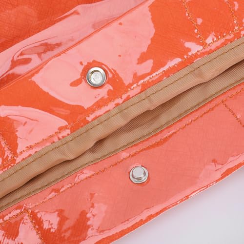 Image of Lushandy PVC Tote Bag for Women Jelly Beach Bag Top Handle Hobo Handbag | Water-Resistant, Wipe Clean, Lightweight