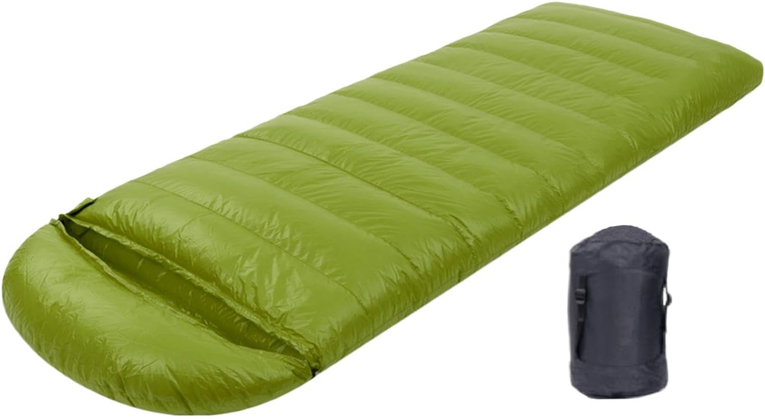 ダウン寝袋 2500g 羽毛 シュラフ 封筒型 キャンプ アウトドア 秋冬用