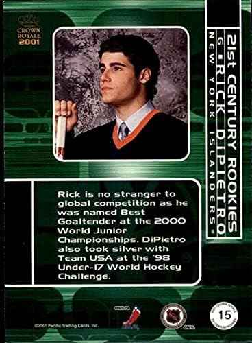 Miniatura 2 de 2000-01 Crown Royale Novatos del siglo XXI #15 Rick DiPietro