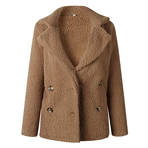 Flannel Jackets For Women,Blazer Jackets For Women Jackets Outerwear Women Womens Fleece Jacket Trench Coats For Women Women Rain Jacket Windbreaker Jackets For Women Cropped Jacket Navel(Camel,Large) #TOP4