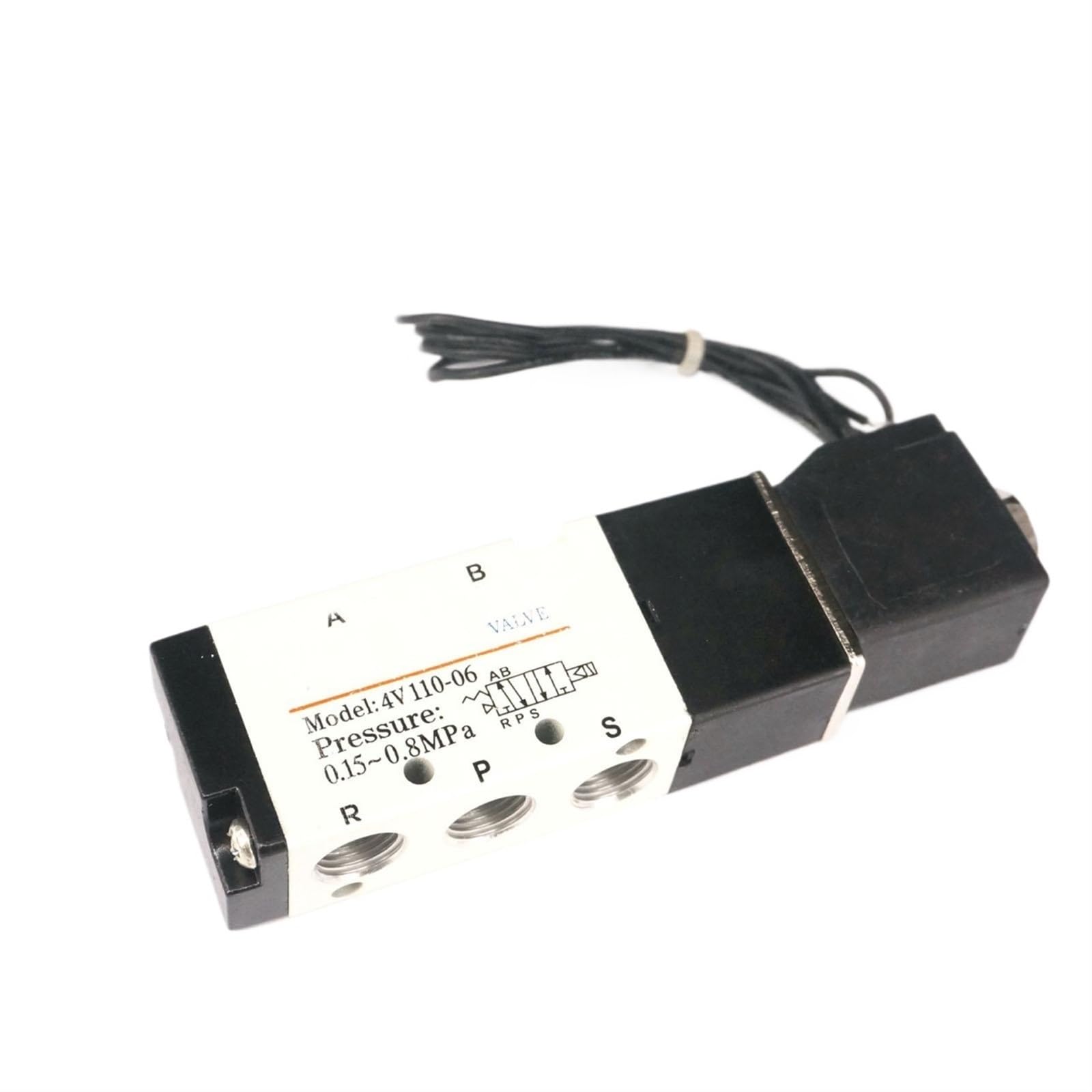 Électrovanne pneumatique 4V110-06 BSPT 5 voies 2 positions 24V 220V pour vérin