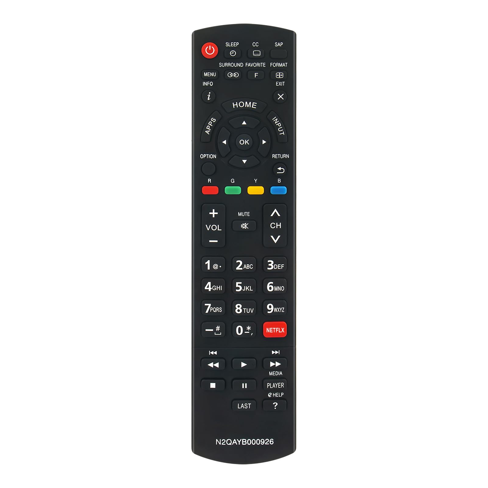 N2QAYB000926 Replace Remote Control fit for Panasonic TV TC-L32E6L