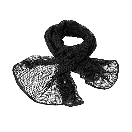 Mil-Tec Net Scarf, Black, One Size, 12625002