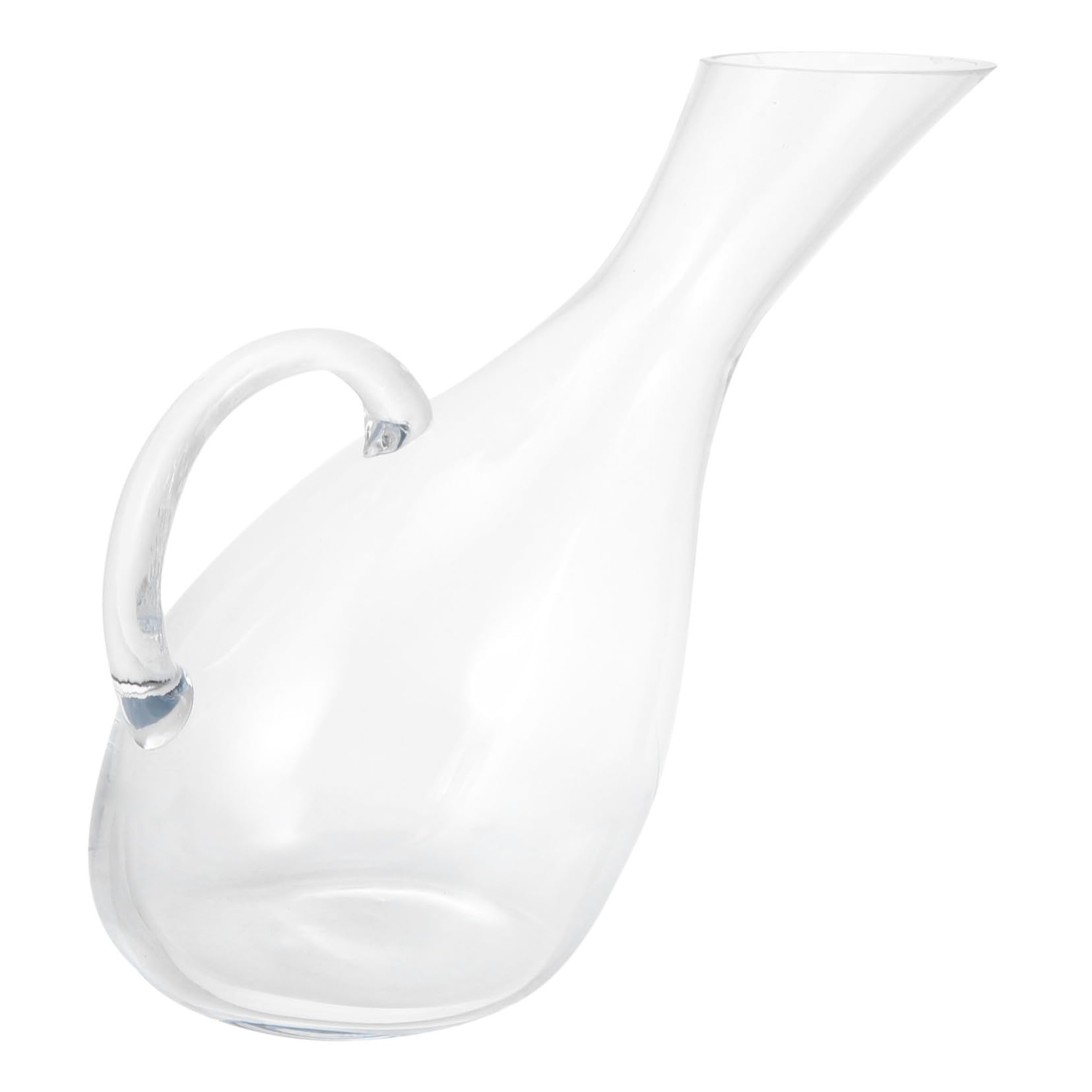 JECOMPRIS 1Pc Creative Glass Wine Decanter with Handle Transparent Wine Pourer for Household Beverage Storage present for Wine Lovers