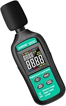 Medidor de Nível de Som Tehaux Monitor Decibel Medição de Ruído com Tela de Luz de Fundo Ferramenta Medição de Alta Precisão (sem bateria)