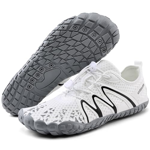 Image of Water Shoes for Men Barefoot Quick-Dry Aqua Sock Outdoor Athletic Sport Shoes for Kayaking, Boating, Hiking, Surfing, Walking