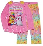 Hatchimals Girls Long Sleeve Pajamas 6-12 (M (7/8))